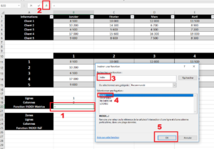 Utiliser la fonction INDEX