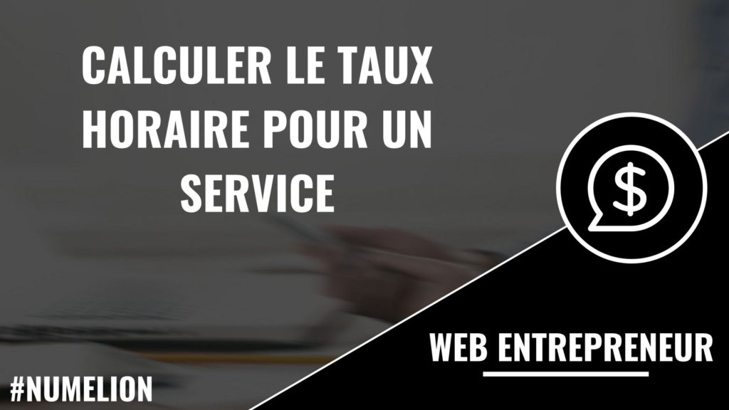 Calculer le taux horaire pour un service