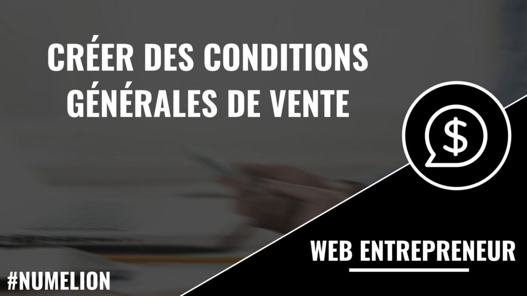 Créer des conditions générales de vente