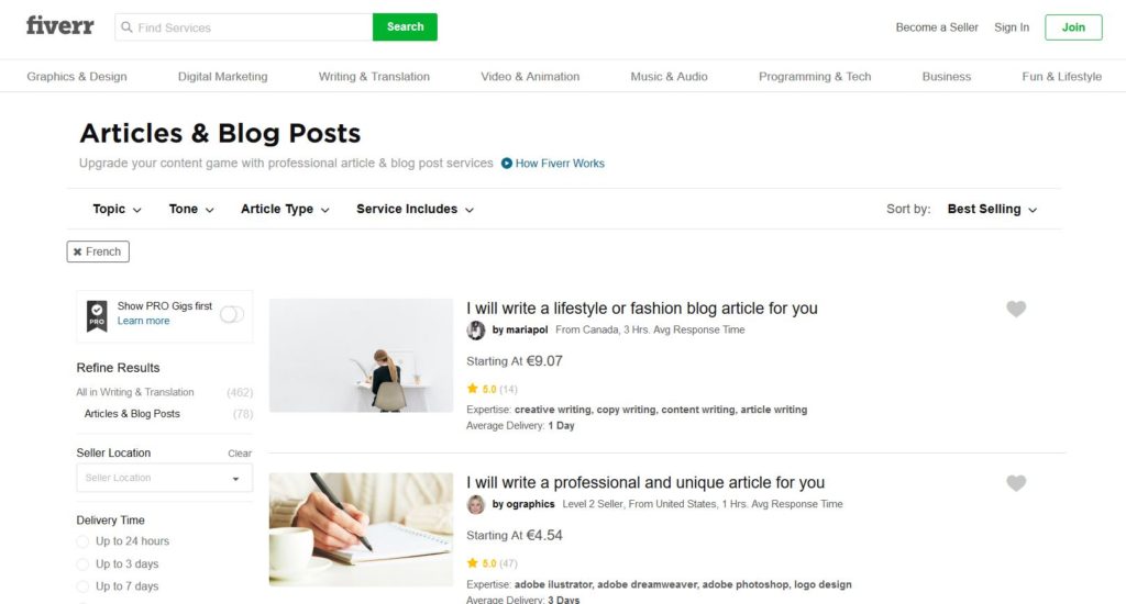 Utiliser Fiverr (mon avis) Utiliser Fiverr (mon avis)