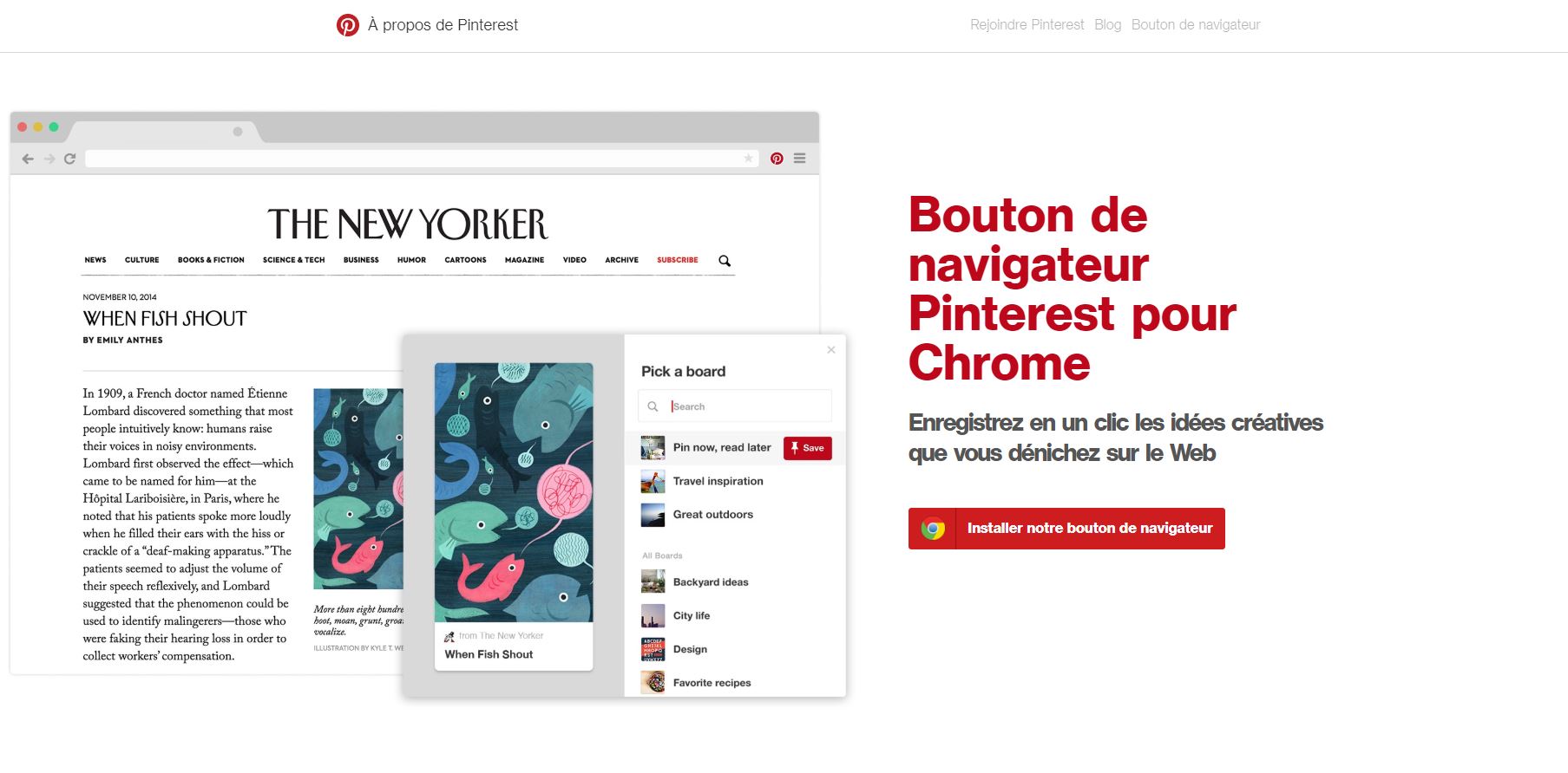 Epingler une image et partager son contenu avec le bouton Pinterest