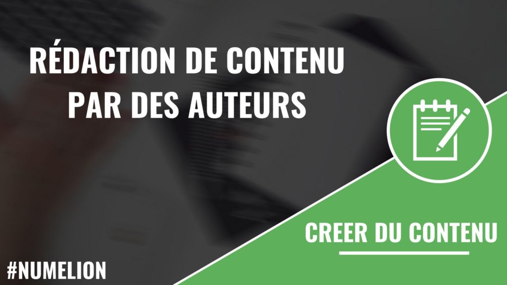 Rédaction de contenu par des auteurs