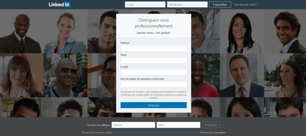 Réseau social Linkedin Réseau social Linkedin