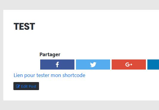 Créer un shortcode avec des paramètres