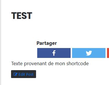 Test pour créer un shortcode