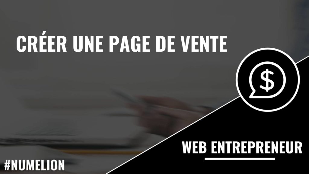 Créer une page de vente