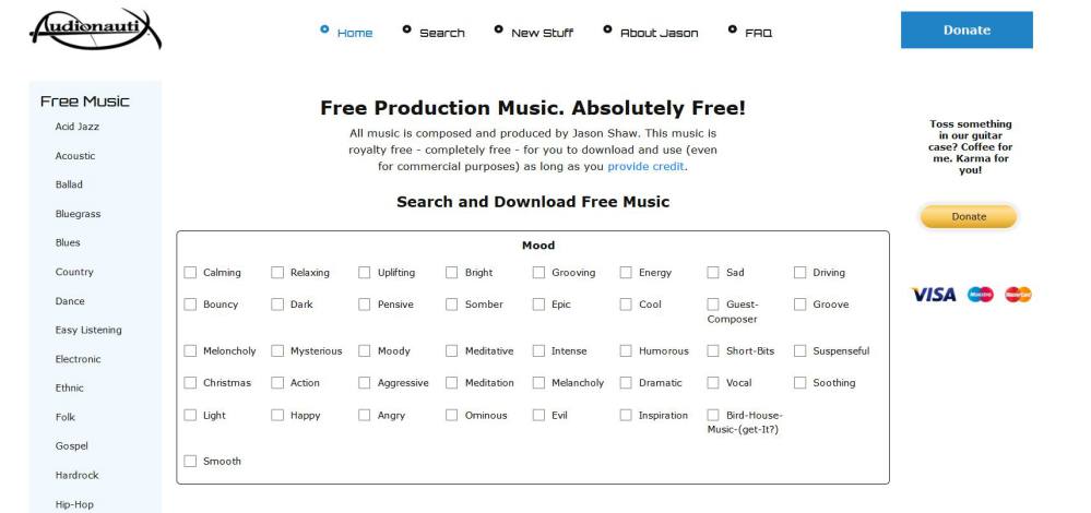 Audionautix - Rechercher un musique gratuite pour l'utilisation commerciale