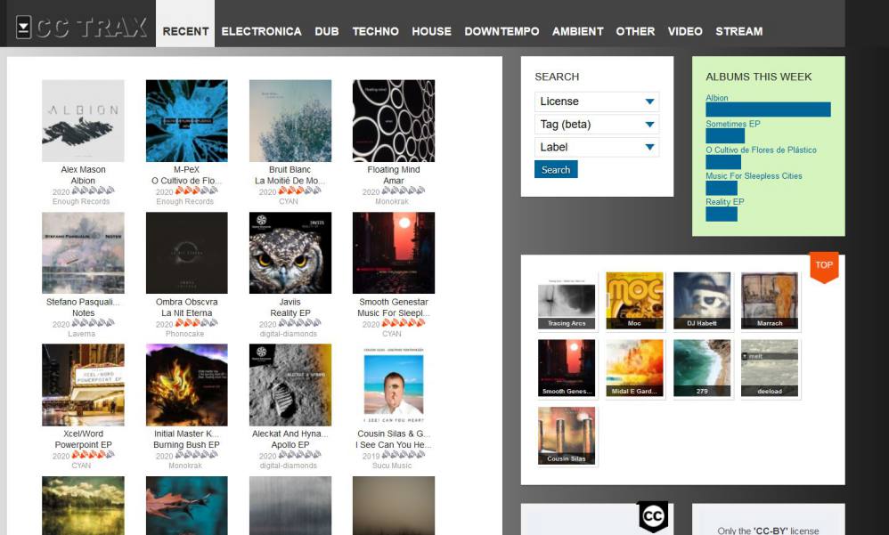 CCTrax - Musique avec Licence Creative Commons