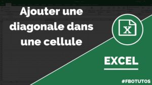 Comment créer une diagonale dans une cellule Excel ?