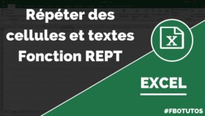 Répéter des cellules et textes dans Excel avec la fonction REPT