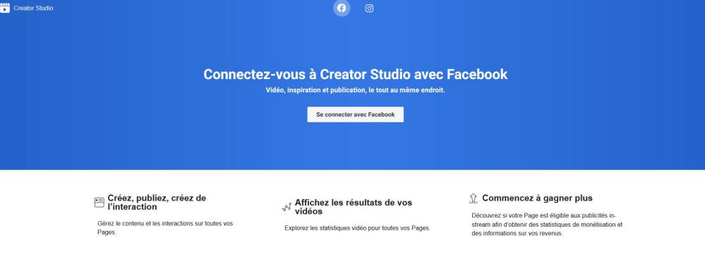 Facebook Creator Studio pour utiliser des musiques sur Facebook et Instagram