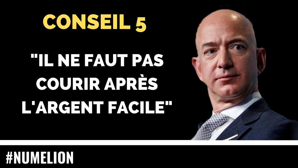 Conseil 5 de Jeff Bezos le patron d'Amazon