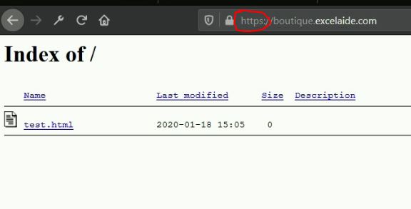 Le HTTPS fonctionne sur le sous-domaine Le HTTPS fonctionne sur le sous-domaine