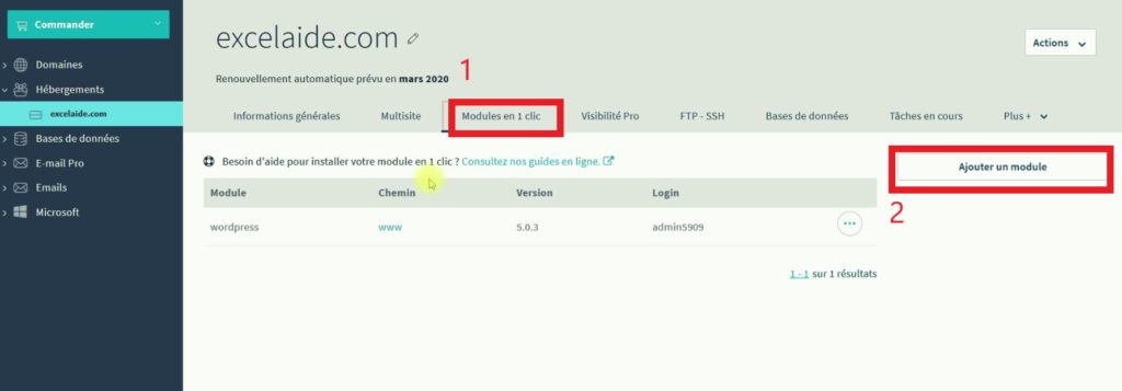 Installer WordPress sur un sous-domaine Installer WordPress sur un sous-domaine