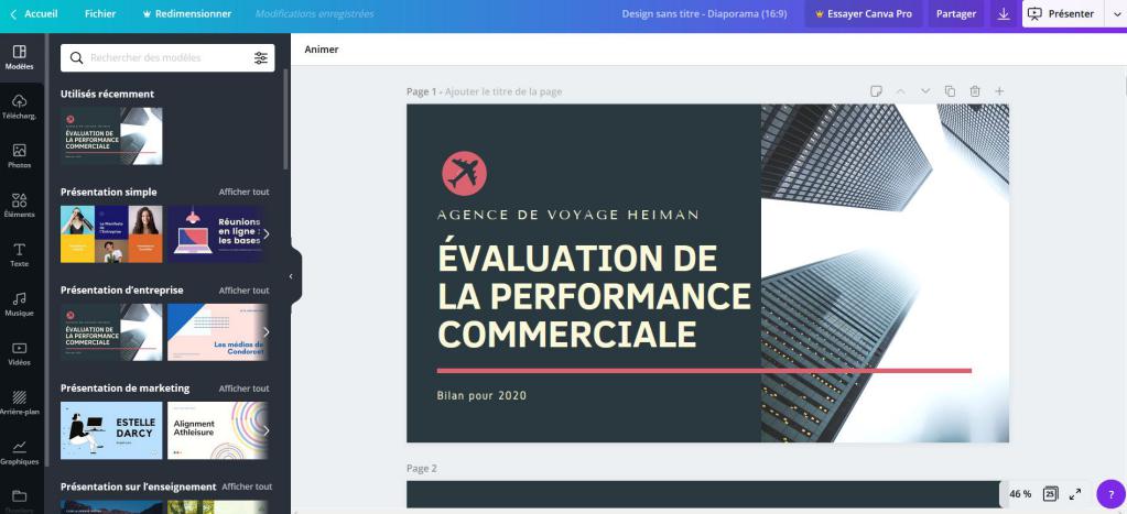 Canva - Créer des présentations PowerPoint professionnelles