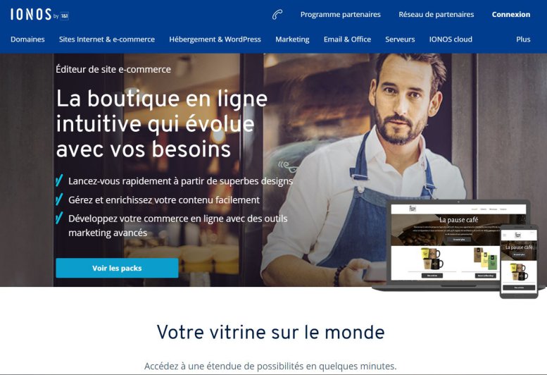 Lancer un e-commerce avec Ionos 1 & 1