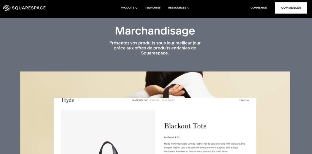 Créer un e-commerce avec SquareSpace