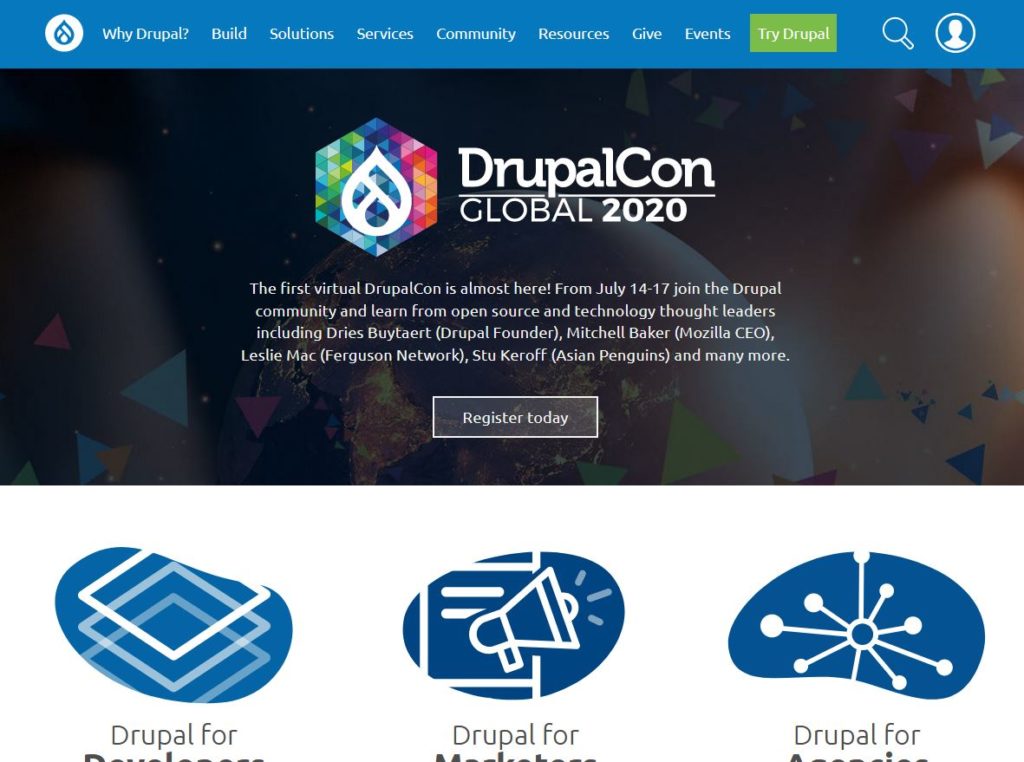 Logiciel Drupal - CMS