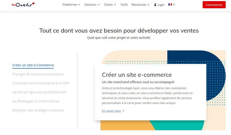 Créer un site e-commerce avec Oxatis