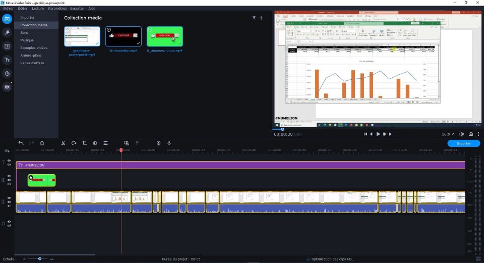 Movavi Editor Video - Meilleur logiciel de montage vidéo