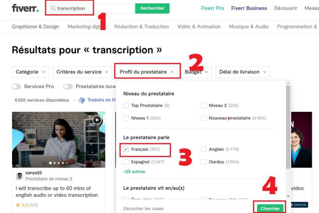 Trouver un prestataire pour une transcription vidéo