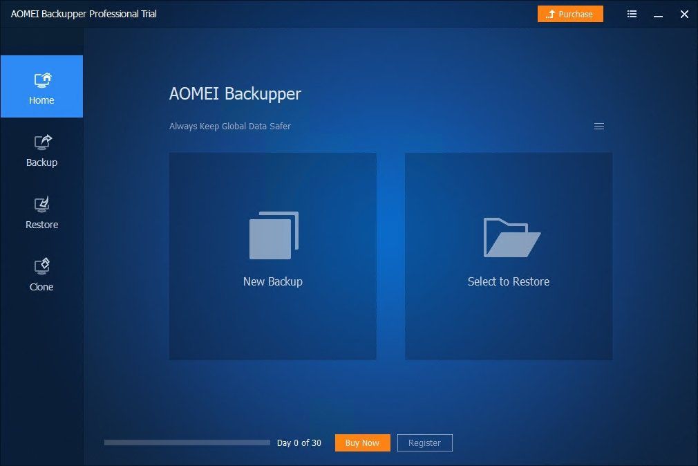 Aomei Backupper Application de sauvegarde d'ordinateur