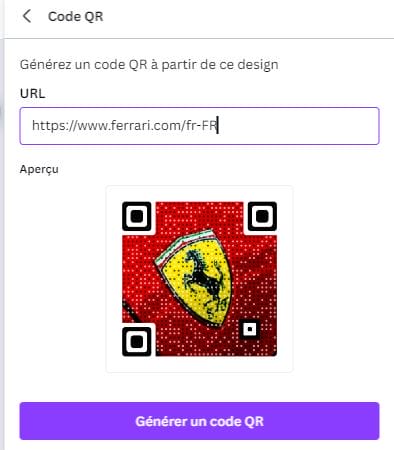 Générer un QR Code