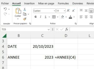 Extraire l'Année d'une Date Excel [TUTORIEL VIDEO]