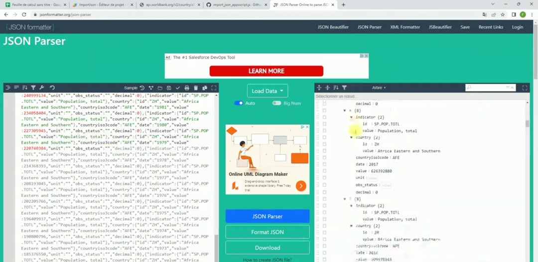 Importer un Fichier Json dans Google Sheets [TUTO + VIDEO]