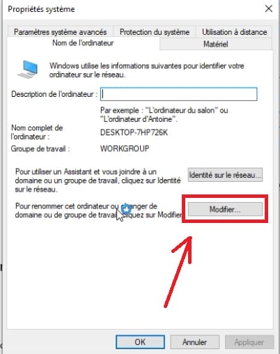 Ajouter l'ordinateur au domaine Active Directory