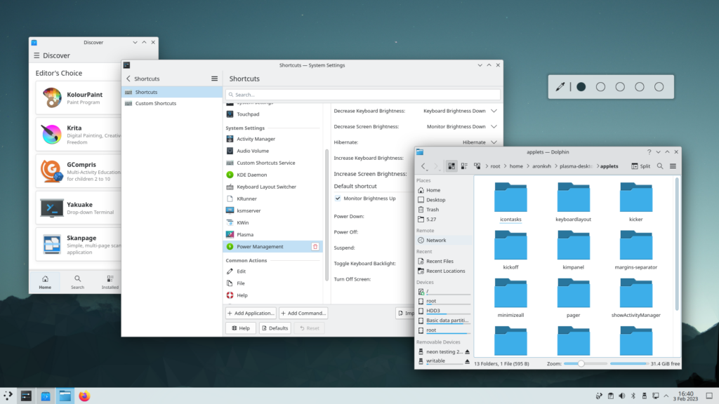 Bureau KDE Linux