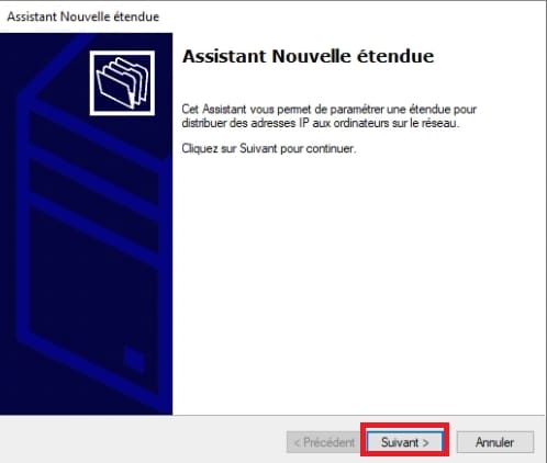 Assistant de nouvelle étendue IP